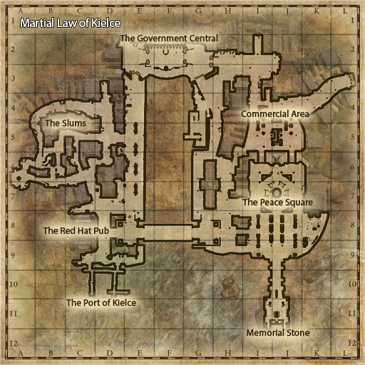 Kielce, Martial Law map image